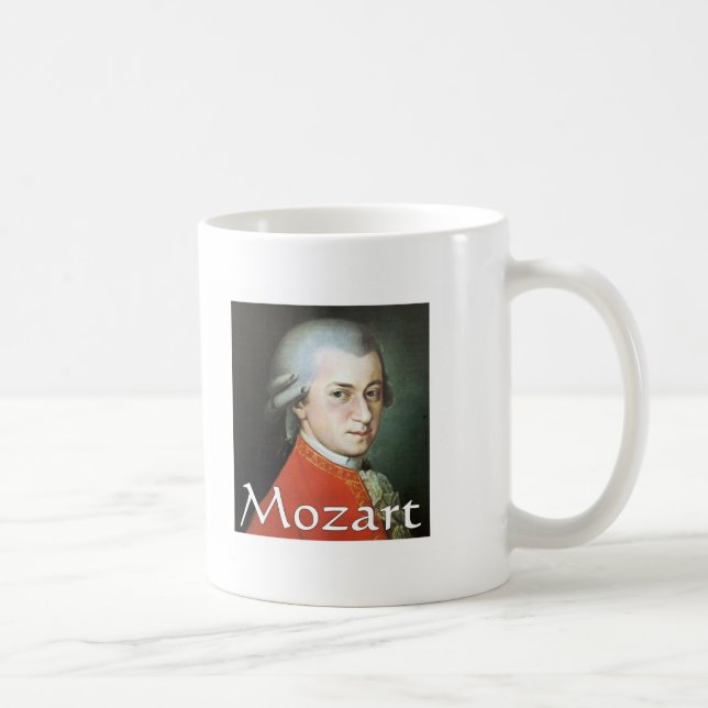 Mozart gåvor för musikälskare kaffemugg (Höger)