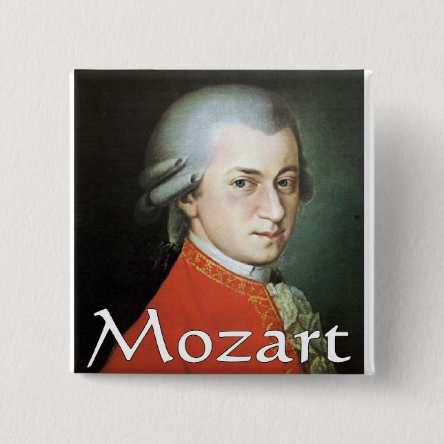 Mozart gåvor för musikälskare knapp (Framsida)