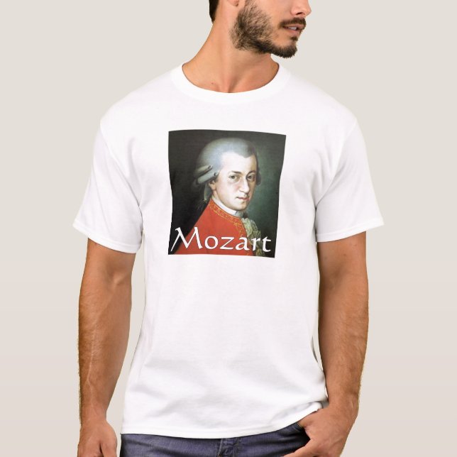Mozart gåvor för musikälskare t shirt (Framsida)