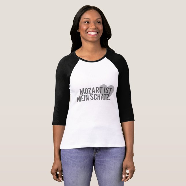 Mozart ist mein Schatz T Shirt (Hel framsida)