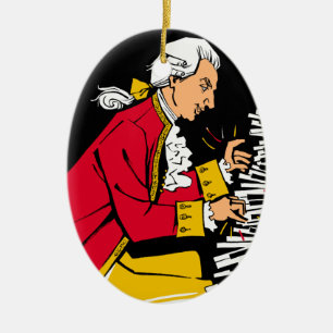 Mozart Julgransprydnad Keramik