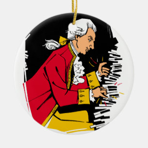 Mozart Julgransprydnad Keramik
