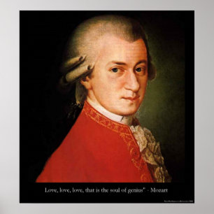 Mozart "Kärlek Kärlek Kärlek"-offerten Poster