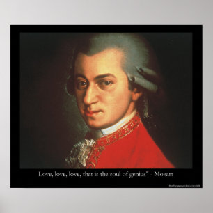 Mozart "Kärlek Kärlek Kärlek"-offerten Poster