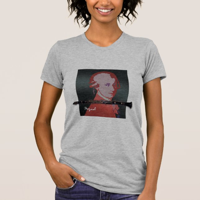 Mozart/klarinettT-tröja Tee Shirt (Framsida)