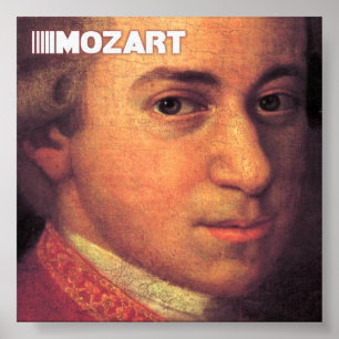 Mozart konst på kanfas poster