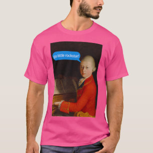 Mozart kör en liten rockstjärna t shirt