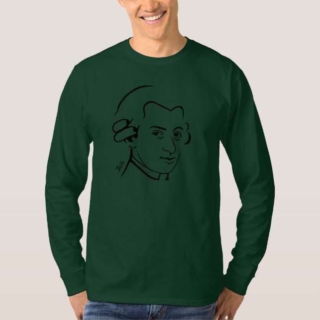 Mozart långärmadT-tröja T-shirt (Framsida)