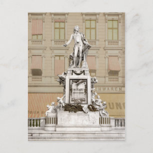 Mozart Monument i Wien Vykort