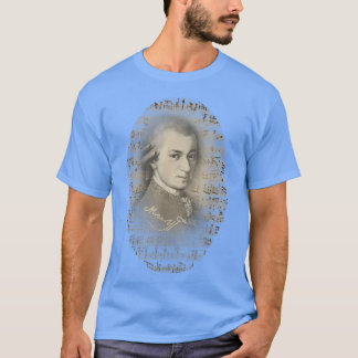 Mozart Mozart Porträtt Classical Music Älskare Gif T Shirt