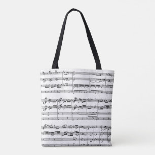 Mozart Music Älskare Black and White Tygkasse