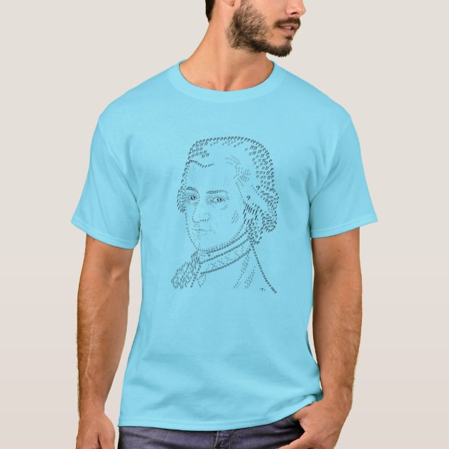 Mozart, musik noter t-shirt (Framsida)