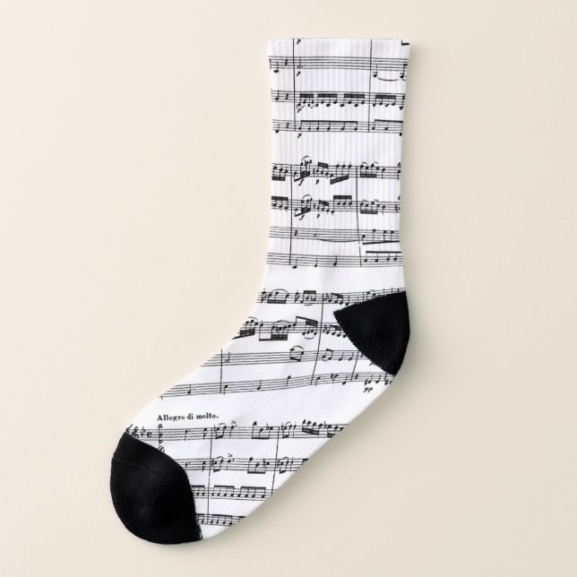 Mozart musiksockor strumpor (Vänster utanför)