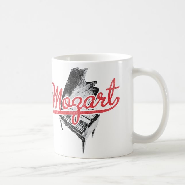Mozart - Österrikisk Kompositör Musiker Kaffemugg (Höger)