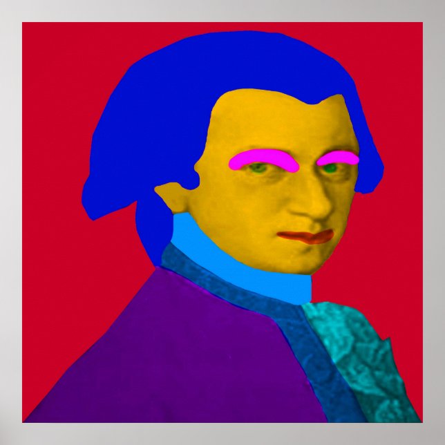 Mozart pop Art Poster (Framsidan)