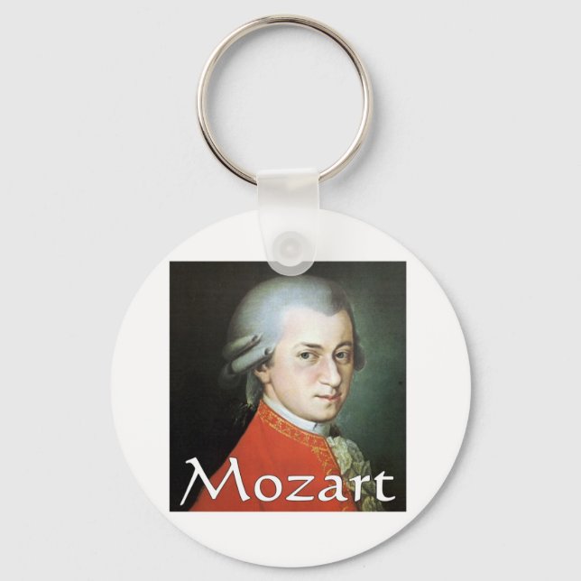 Mozart-presenter för musik älskare nyckelring (Framsida)