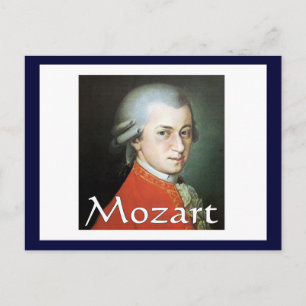 Mozart-presenter för musik älskare vykort