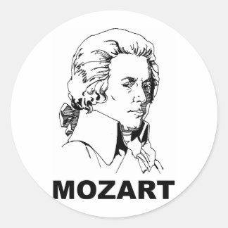 Mozart Runt Klistermärke