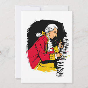 Mozart spelar piano