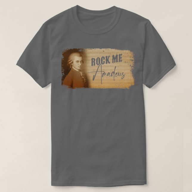 Mozart Sten me Amadeus T Shirt (Design framsida)