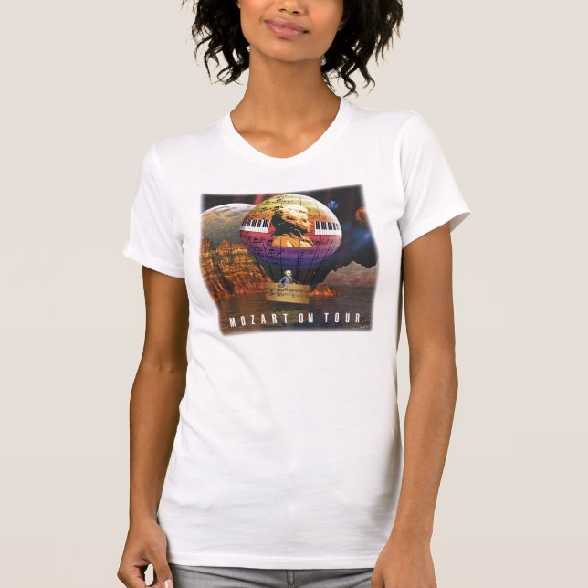 MOZART TURNERAR PÅ T-TRÖJA T-SHIRT (Framsida)