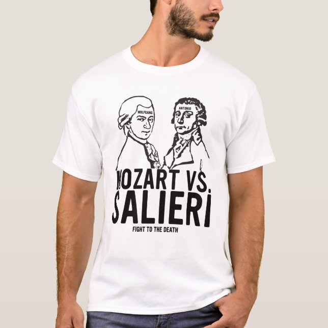 Mozart VS. Salieri Tee Shirt (Framsida)