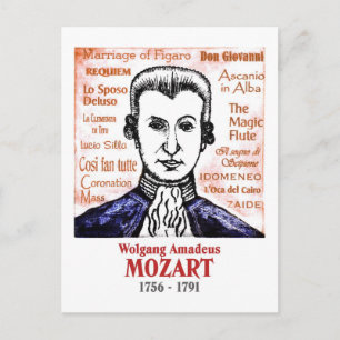 Mozart Vykort