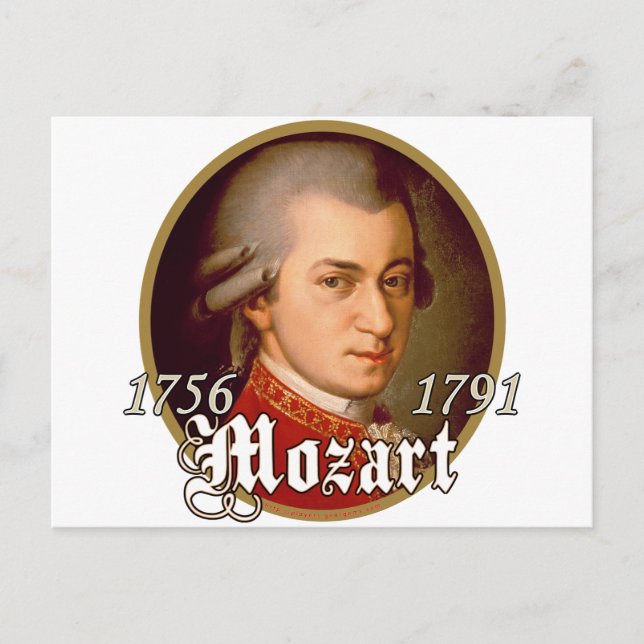 Mozart Vykort (Framsida)