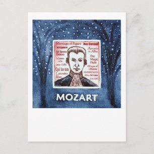 Mozart-vykort Vykort