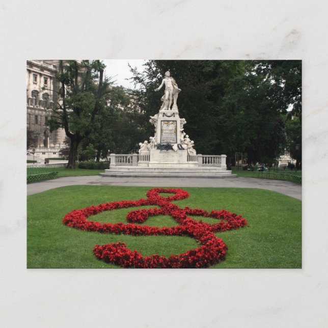 Mozartstaty Vykort (Framsida)