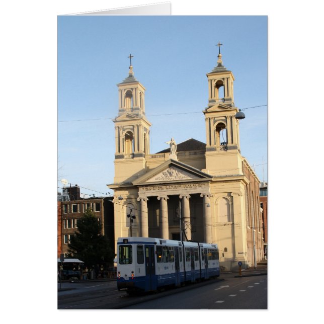 Mozes och Aäron Church, Amsterdam Hälsningskort (Framsidan)