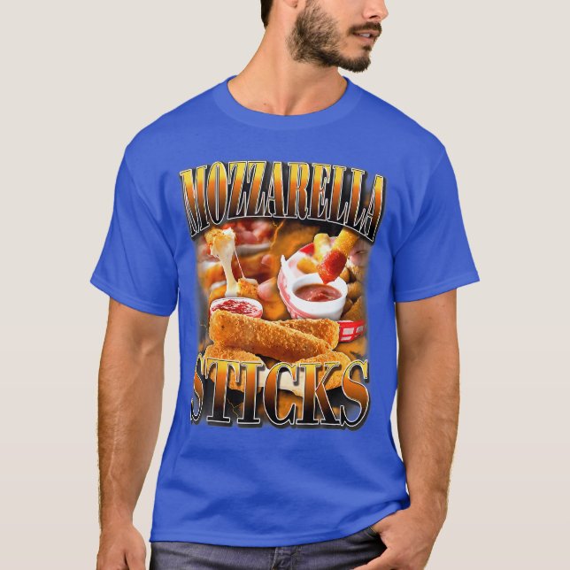 Mozzarella Cheese Sticks Bootleg Rap CD Estetik  T Shirt (Framsida)