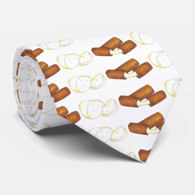 Mozzarella Cheese Sticks Foodie Junk Food Tie Slips (Rullad)