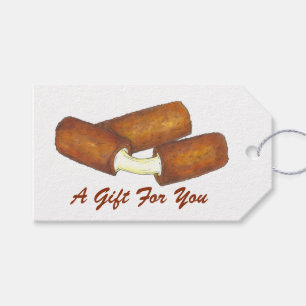 Mozzarella Cheese Sticks Junk Food Foodie Gift Mär Presentetikett