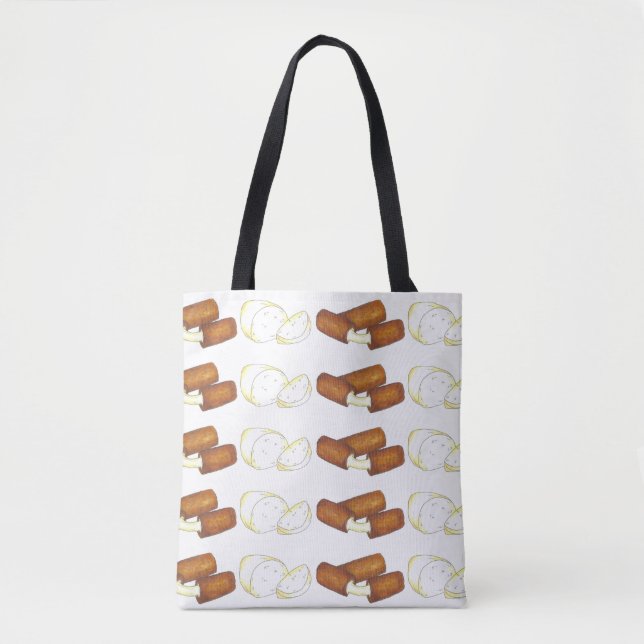 Mozzarella Cheese Sticks Junk Food Foodie Tote Tygkasse (Framsida)