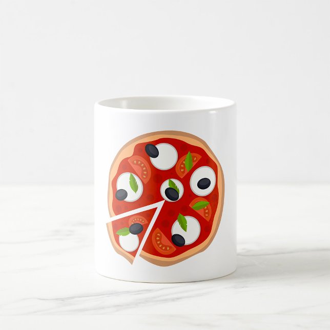 Mozzarella Pizza Kaffemugg (Skapare uppladdad)