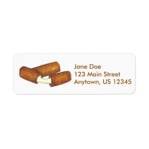 Mozzarella Sticks Cheese Junk Food Labels Returadress Etikett