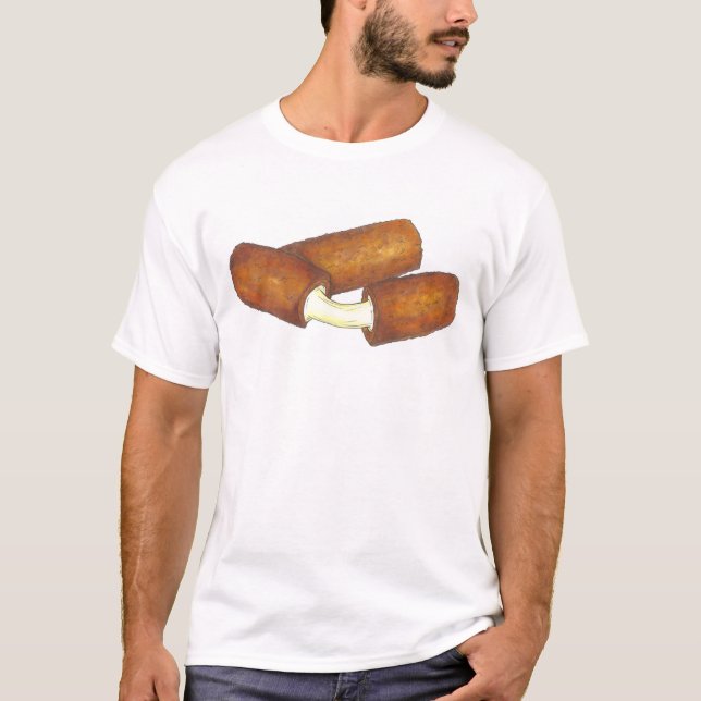 Mozzarella Sticks Cheese Snack Food Foodie Tee (Framsida)