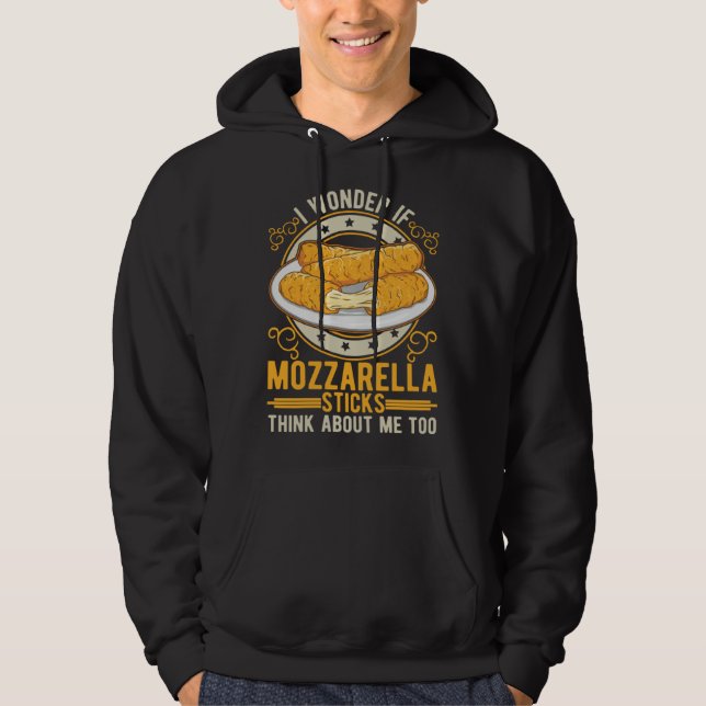 Mozzarella Sticks Cheese Sticks Hoodie (Framsida)