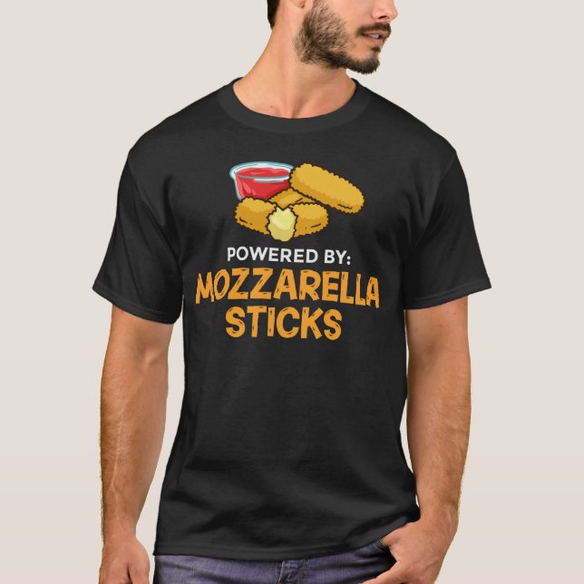 Mozzarella Sticks Gift Cheese Stick Bröd T Shirt (Framsida)
