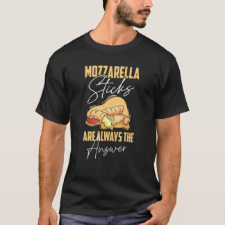 Mozzarella Sticks Kärlek Cheese Sticks Mozzarella  T Shirt