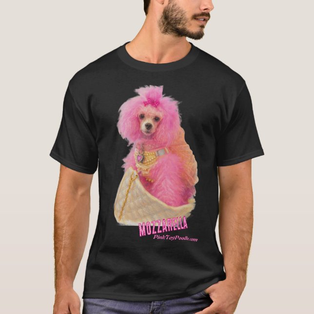 MozzarellaThePoodle, Poodle Shirt T Shirt (Framsida)