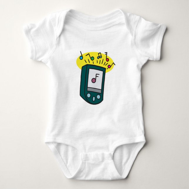 mp3-spelar design t shirt (Framsida)