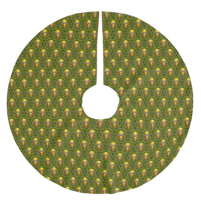 MP Militärpolis Julgransmatta Borstad Polyester (Framsidan)