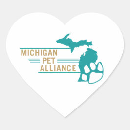 MPA Heart Sticker Hjärtformat Klistermärke