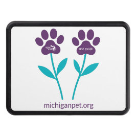 MPA Paw Print Tulips Hitch Cover Dragkroksskydd