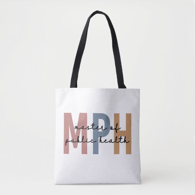 MPH Master of Public Health Studenten Tygkasse (Framsida)