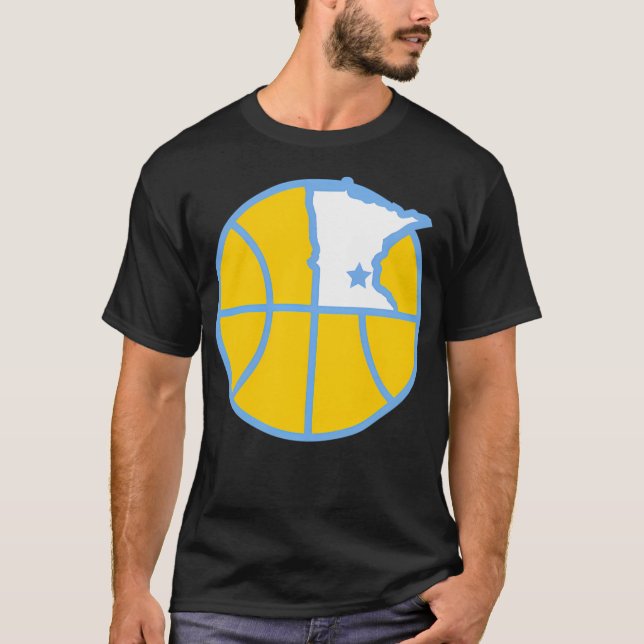 Mpls Lakers Basketball T Shirt (Framsida)