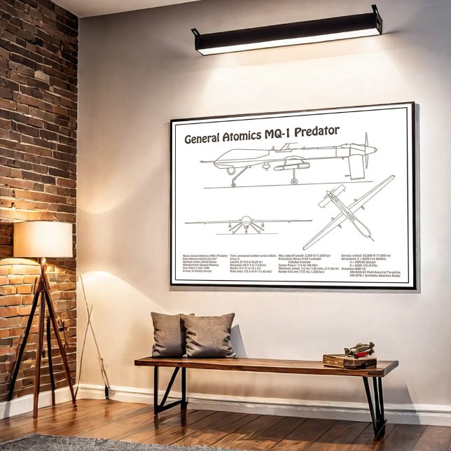 MQ-1 Predator UAV - Flygplanets BD Poster (Skapare uppladdad)