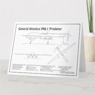MQ-1 Predator UAV - Flygplanets BD Tack Kort